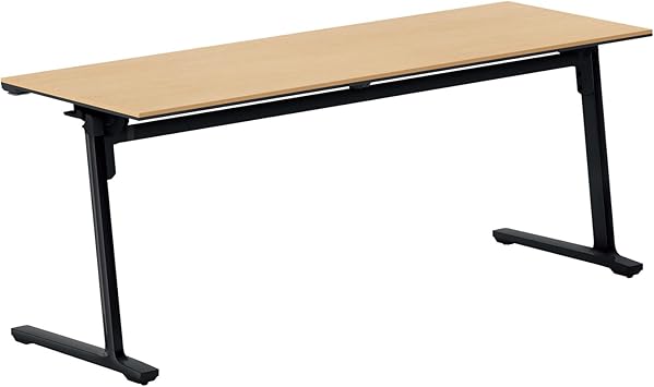 ★ポイント最大16倍★【送料無料】- フラップテ－ブル　カ－ム　棚付　幕板なし KT-S1401E6CMT1NN ブラック／ナチュラルオーク 66704225 コクヨ kokuyo -【コクヨ家具】
