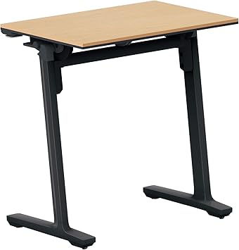 ★ポイント最大16倍★【送料無料】- フラップテ−ブル カ−ム 棚付 幕板なし KT-S147E6CMT1NN ブラック/ナチュラルオーク 66704348 コクヨ kokuyo -【コクヨ家具】|【文具の月島堂】店