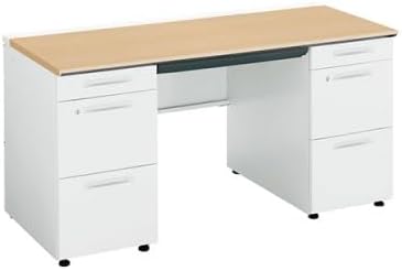 ★ポイント最大16倍★【送料無料】- ｉＳ　両袖デスク　ナチュラルオーク　Ｄ６００ｘＷ１４００ SD-ISN146CAASMT1N3 20072582 コクヨ kokuyo -【コクヨ家具】