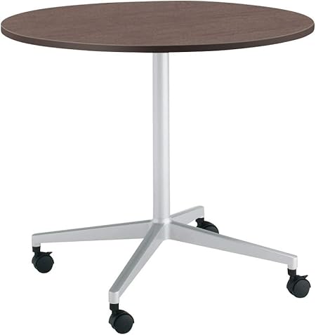 ★ポイント最大16倍★【送料無料】- ＪＵＴＯキャスタータイプ　円形　φ７５０　ブラウンウォールナット MT-JTJE7S81MV5-C 20073084 コクヨ kokuyo -【コクヨ家具】