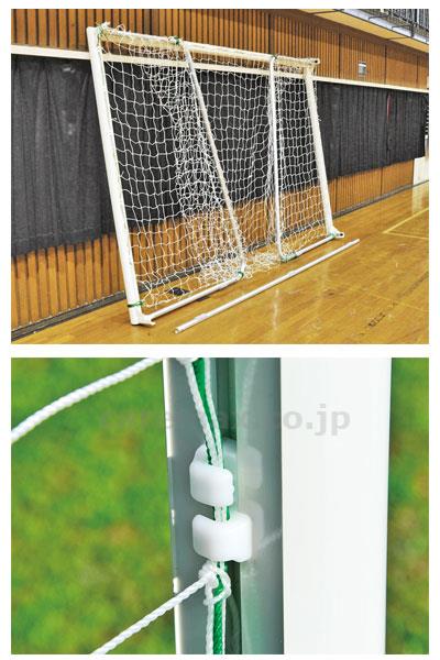 即日発送】 ネット フットサル ハンドゴール用 2張1組 ポリエチレン有結節 10cm角 ハンドボール ゴールネット トーエイライト B2062  B-2062