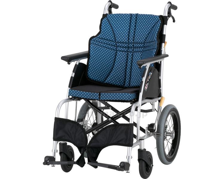 いまだけ 9 19-24 P最大24倍 -ウルトラ標準 介助用 NAH-U1 エアリー仕様 座幅42cm インディゴ 日進医療器 JAN  4519856010539 kt431269 取寄品 00175-000357 歩行関連 車いす 介助式- 年末年始大決算