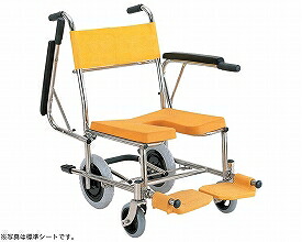 ★ポイント最大16倍★【全国配送可】-入浴・シャワー用車いす KS4　クリなしシート仕様　イエロー カワムラサイクル　JAN kt207884 取寄品 入浴関連 シャワーキャリー シャワーキャリー-【介護福祉用具】 44,888円
