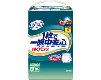 ★尖んがり最大限度16倍★【全国送りとどける可】-ﾘﾌﾚ はくﾊﾟﾝﾂ1枚で一晩中安全性のある 17603→17662 ML 18枚（6 リブドゥコーポレーション JAN 4904585029905 kt220513 取寄品  お通じかかわり合い 紙おむつ ズボン下印字機-【介護恩恵手道具】