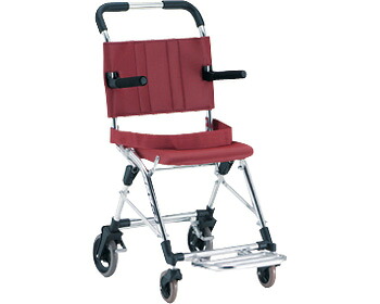 ★ポイント最大16倍★【全国配送可】-コンパクト車いす MV-2 レッド 松永製作所 JAN kt230590 取寄品 歩行関連 車いす 簡易車いす-【介護福祉用具】|【文具の月島堂】店