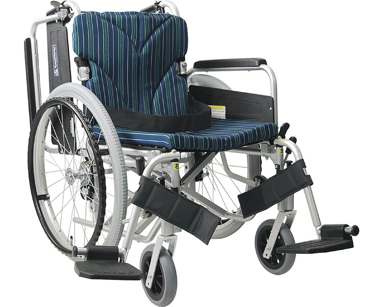★ポイント最大16倍★【全国配送可】-アルミ自走車いす　KA822-40B-M A11_紫チェック カワムラサイクル　JAN 4514133003112 kt234130 取寄品 歩行関連 車いす 自走式-【介護福祉用具】 38,049円