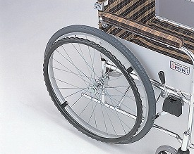 ★ポイント最大16倍★【全国配送可】-ハイポリマータイヤ　MS-571　新車取付 ミキ　JAN kt256022 取寄品 歩行関連 車いす その他(車いす)-【介護福祉用具】