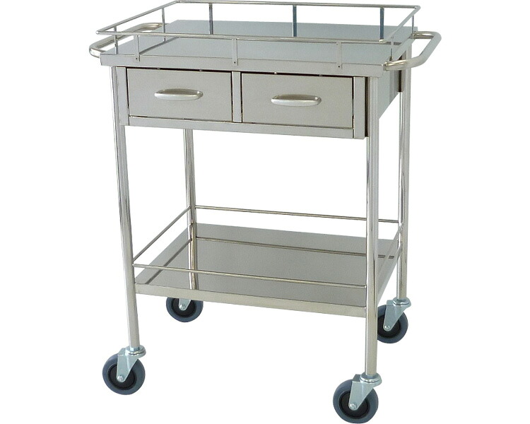 ★ポイント最大16倍★【全国配送可】-回診車　L OB-17 スギモト産業　JAN kt256599 取寄品 医療・施設 施設用備品 回診車・ワゴン車-【介護福祉用具】