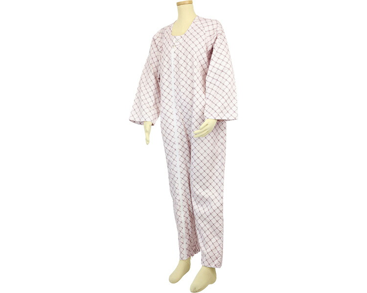 ★ポイント最大16倍★【全国配送可】-テイコブ　エコノミー上下続き服 UW01　ピンク　L 幸和製作所　JAN 4938765002280 kt306411 取寄品 衣類 ねまき 介護ねまき-【介護福祉用具】