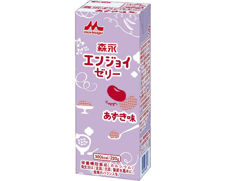 ★ポイント最大16倍★【全国配送可】-エンジョイゼリー あずき味 0629703 220g 森永乳業クリニコ JAN 4902720080125 kt309003 取寄品 食事関連 介護食・健康食品 機能系食品-【介護福祉用具】|【文具の月島堂】店