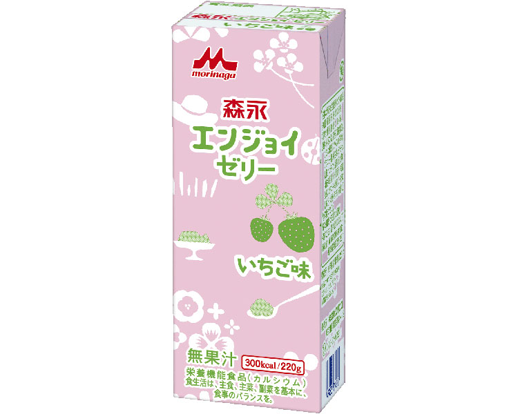 ★ポイント最大16倍★【全国配送可】-エンジョイゼリー いちご味 0635905 220g 森永乳業クリニコ JAN 4902720080095 kt309005 取寄品 食事関連 介護食・健康食品 機能系食品-【介護福祉用具】|【文具の月島堂】店