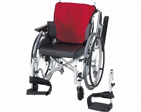 ★ポイント最大16倍★【全国配送可】-アルミ自走車いす NA-506W 座幅42 ワインレッド 日進医療器 JAN 4519856007782 kt313241 取寄品 歩行関連 車いす 自走式-【介護福祉用具】|【文具の月島堂】店