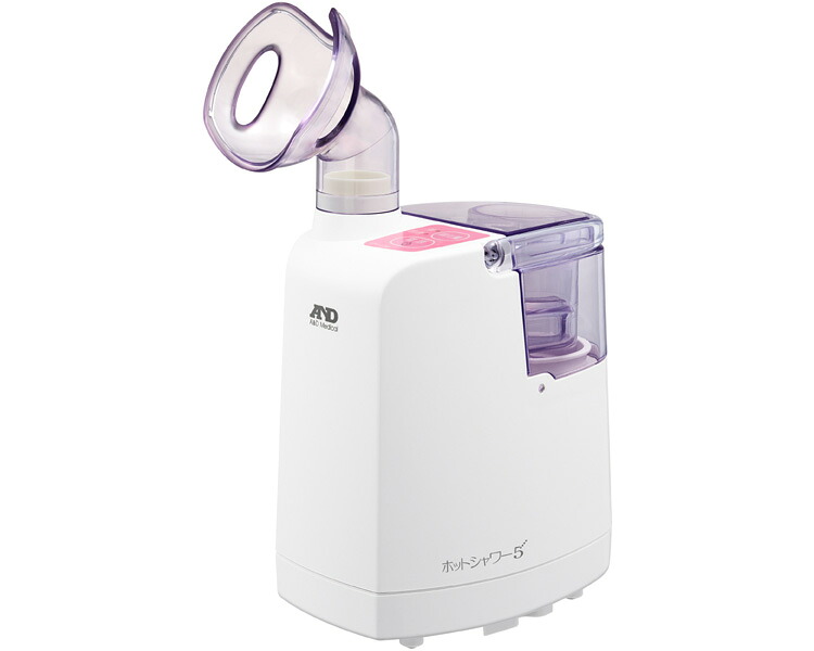 ★ポイント最大16倍★【全国配送可】-超音波温熱吸入器　ホットシャワー5 UN-135　ピンク エー・アンド・デイ　JAN 4981046311380 kt327614 取寄品 医療・施設 吸引・吸入器 吸入器-【介護福祉用具】｜【文具の月島堂】店