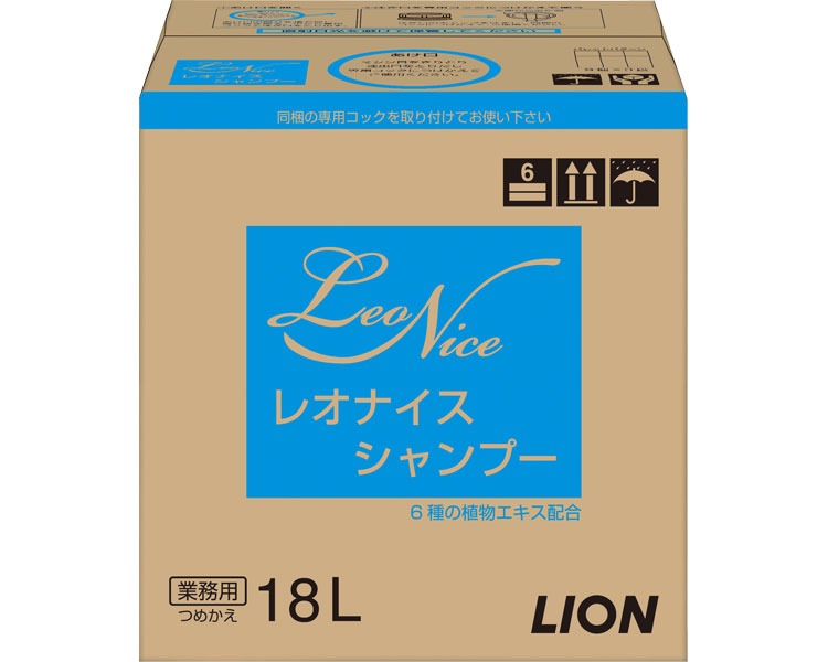★ポイント最大16倍★【全国配送可】-レオナイスシャンプー 18L　グリーンフローラルの香り ライオンハイジーン　JAN 4903301200161 kt330022 取寄品 入浴関連 清拭剤 シャンプー・リンス-【介護福祉用具】