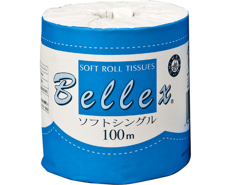★ポイント最大16倍★【全国配送可】-ベレックス　100m-1R-60 10026 新橋製紙　JAN kt334938 取寄品 排泄関連 トイレ周辺用具 トイレットペーパー-【介護福祉用具】