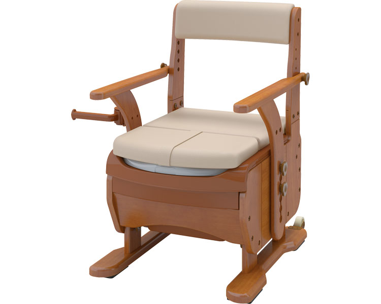 ★ポイント最大16倍★【全国配送可】-家具調トイレセレクトR　ノーマル 533-850　標準便座 アロン化成　JAN 4970210853979 kt337234 取寄品 排泄関連 ポータブルトイレ 木製トイレ-【介護福祉用具】