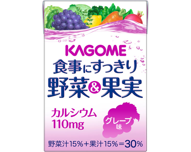 ★ポイント最大16倍★【全国配送可】-食事にすっきり野菜&果実カルシウム グレープ味 7795 100ml×36本 カゴメ JAN kt338878 取寄品 食事関連 介護食・健康食品 機能系食品-【介護福祉用具】|【文具の月島堂】店