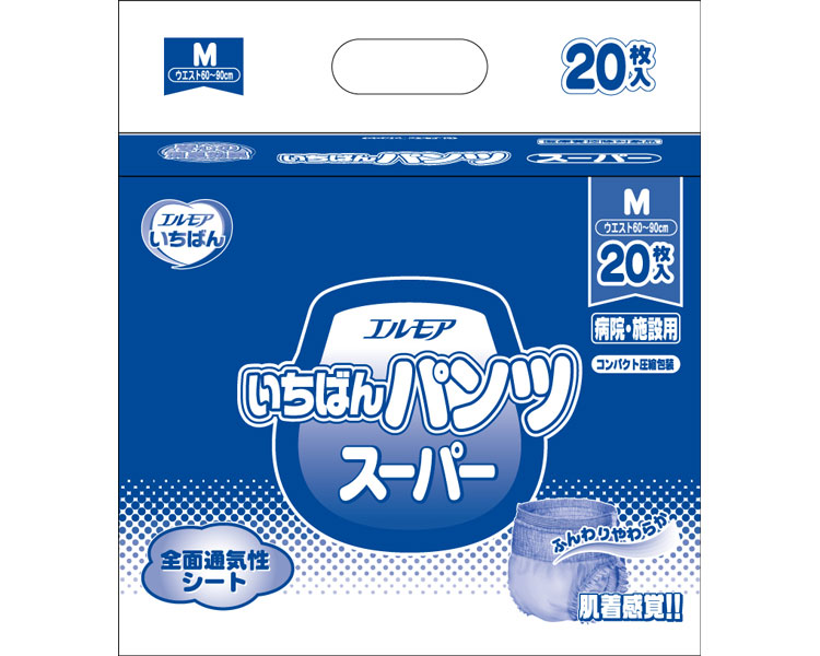 ★尖んがり最大限度16倍★【全国送りとどける可】-業）いちばんﾊﾟﾝﾂｽｰﾊﾟｰ M 452091 20枚 カミ商事 JAN 4971633713284 kt349324 取寄品  お通じかかわり合い 紙おむつ ズボン下印字機-【介護恩恵手道具】