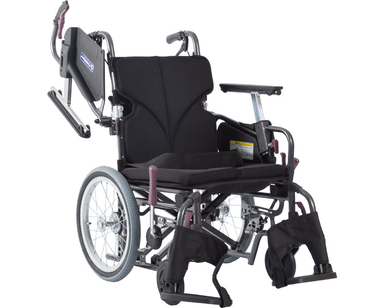 ★ポイント最大16倍★【全国配送可】-モダンC　KMD-C16-42-SL No.68_黒メッシュ カワムラサイクル　JAN 4514133508570 kt395125 取寄品 歩行関連 車いす 介助式-【介護福祉用具】｜【文具の月島堂】店