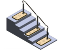 ★ポイント最大16倍★【全国配送可】-スムーディ　ロング2050伸縮タイプ XPN-L80615　片手すり パナソニック エイジフリー　JAN kt429114 取寄品 住宅改修 手すり 置き型手すり-【介護福祉用具】