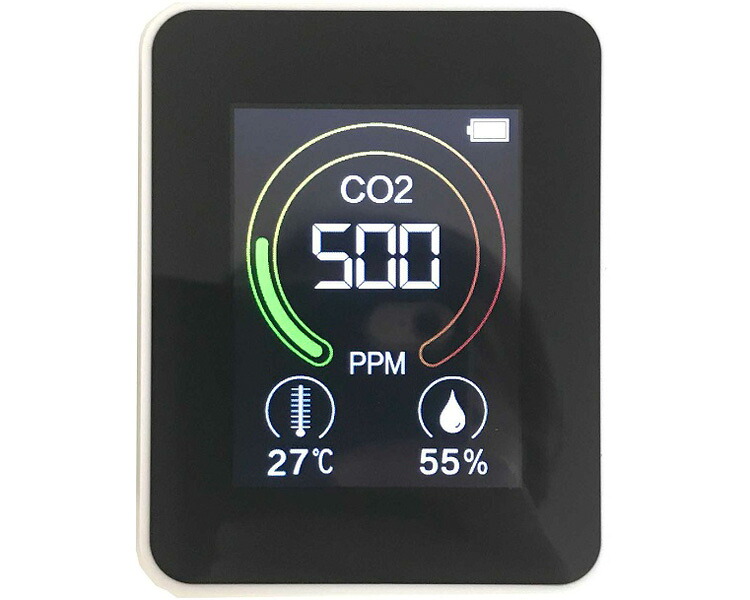 ★ポイント最大16倍★【全国配送可】-二酸化炭素濃度測定器 GRS106-CO2R インテック　JAN 4582114309003 kt466847 取寄品 医療・施設 計測器 温湿度計-【介護福祉用具】