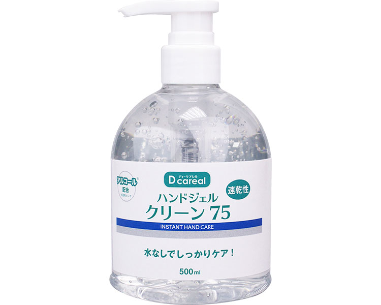 ★ポイント最大16倍★【全国配送可】-ハンドジェルクリーン75 500mL ダイト　JAN 4930444002437 kt487675 取寄品 住環境用品 消耗品 手指消毒-【介護福祉用具】