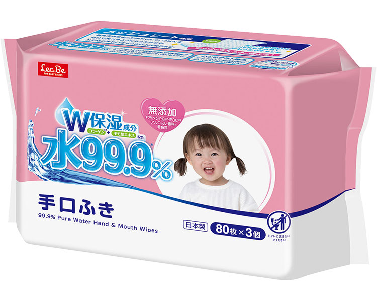 ★ポイント最大16倍★【全国配送可】-L99.9手口ふきW E90566　80枚×3 レック　JAN 4903320485662 kt488563 取寄品 住環境用品 消耗品 ウェットシート-【介護福祉用具】