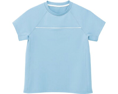 ★ポイント最大16倍★【全国配送可】-Tシャツ HM1579　ソーダ　L カーシーカシマ　JAN 4548127513134 kt498236 取寄品 衣類 ユニフォーム トップ-【介護福祉用具】