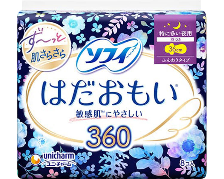★ポイント最大16倍★【全国配送可】-ソフィはだおもい特に多い夜用360 32935 8枚 ユニ・チャーム JAN 4903111329359 kt512283 取寄品 排泄関連 紙おむつ 尿取りパッド-【介護福祉用具】