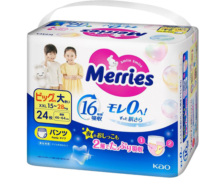 ★ポイント最大16倍★【全国配送可】-メリーズ　エアスルー　パンツ　ビッグ大 442918　24枚 花王　JAN 4901301442918 kt520246 取寄品 排泄関連 紙おむつ 子供用-【介護福祉用具】