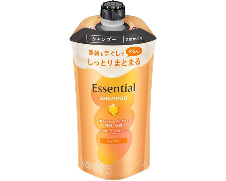 ★ポイント最大16倍★【全国配送可】-エッセンシャル　しっとりまとまるシャンプー 436528　300mL　つめかえ用 花王　JAN 4901301436528 kt520503 取寄品 入浴関連 清拭剤 シャンプー・リンス-【介護福祉用具】