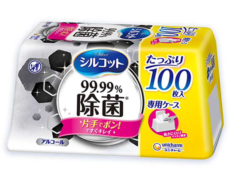 ★ポイント最大16倍★【全国配送可】-シルコット99.99％除菌WT　本体　大容量 35869　100枚 ユニ・チャーム　JAN 4903111415779 kt522912 取寄品 住環境用品 消耗品 ウェットシート-【介護福祉用具】