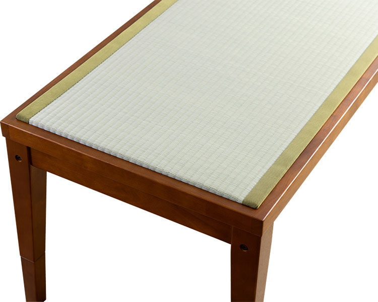 ★ポイント最大16倍★【全国配送可】-畳天然木ベンチ　100×50×45cm ブラウン×樹脂製い草 大島屋　JAN 4531803339692 kt523656 取寄品 医療・施設 施設用家具 ロビーチェア-【介護福祉用具】