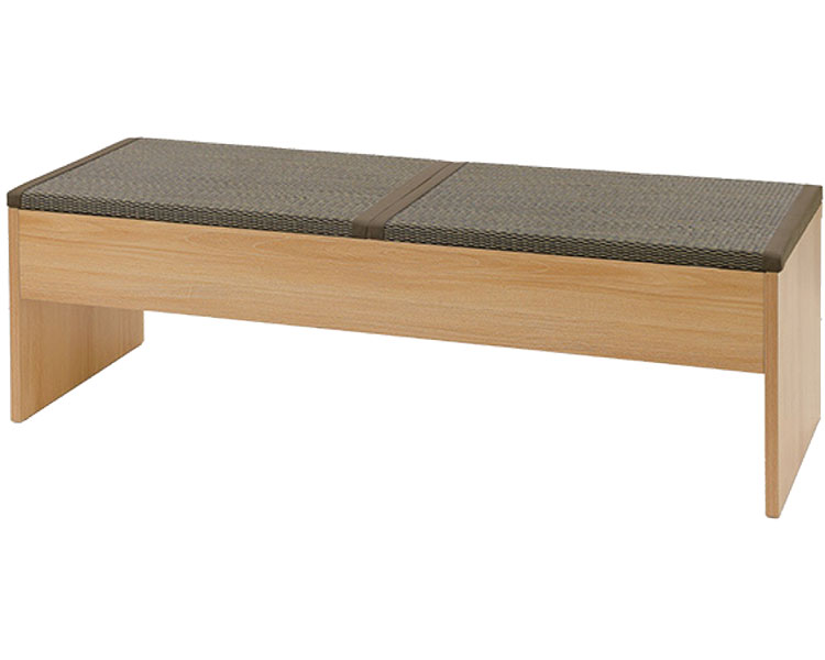 ★ポイント最大16倍★【全国配送可】-畳収納ベンチ　120×43×39cm ナチュラル×い草ブラウン 大島屋　JAN 4531803340803 kt523711 取寄品 医療・施設 施設用家具 ロビーチェア-【介護福祉用具】