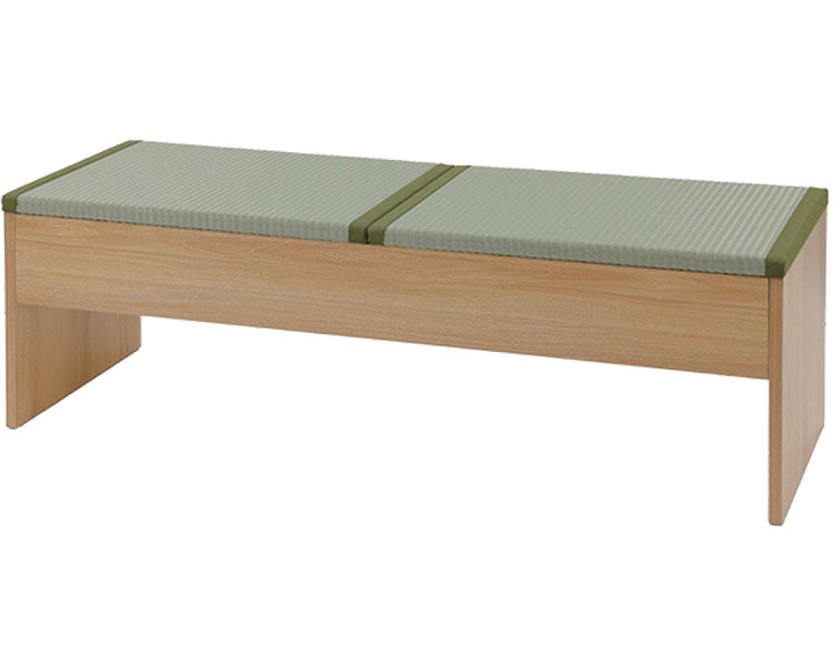 ★ポイント最大16倍★【全国配送可】-畳収納ベンチ　120×43×39cm ナチュラル×樹脂製い草 大島屋　JAN 4531803340810 kt523712 取寄品 医療・施設 施設用家具 ロビーチェア-【介護福祉用具】 26,928円