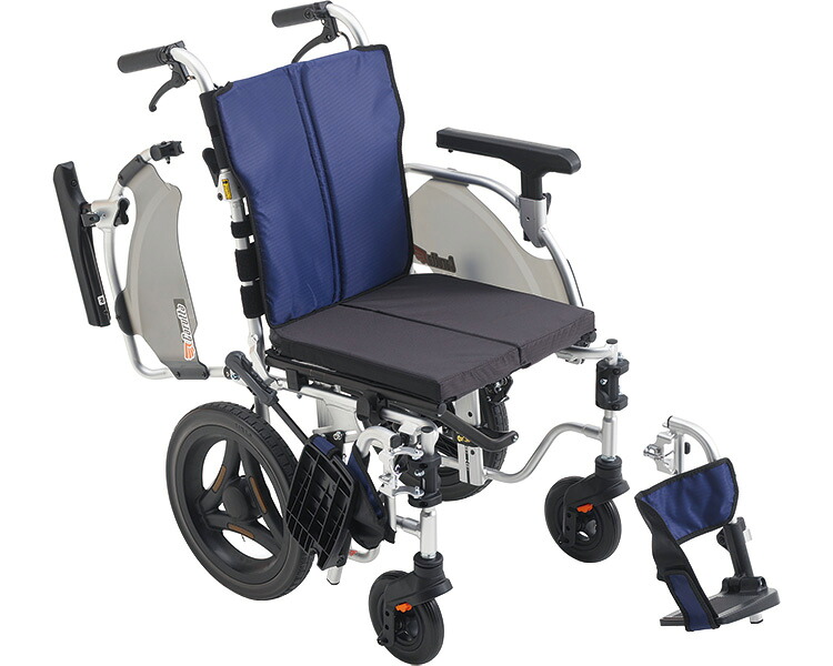 ★ポイント最大16倍★【全国配送可】-カルッタSG介助型　CRT-SG-10-CZ 多機能モジュール　紺（A-16） ミキ　JAN 4536697117838 kt524617 取寄品 歩行関連 車いす 介助式-【介護福祉用具】