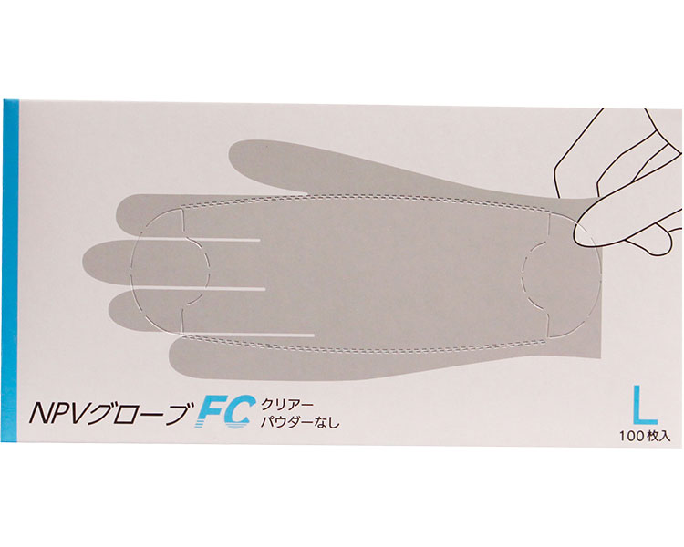 ★ポイント最大16倍★【全国配送可】-NPVグローブFC FR-6693　L　100枚 ファーストレイト　JAN 4582465666930 kt541453 取寄品 医療・施設 手袋 プラ手袋-【介護福祉用具】｜【文具の月島堂】店