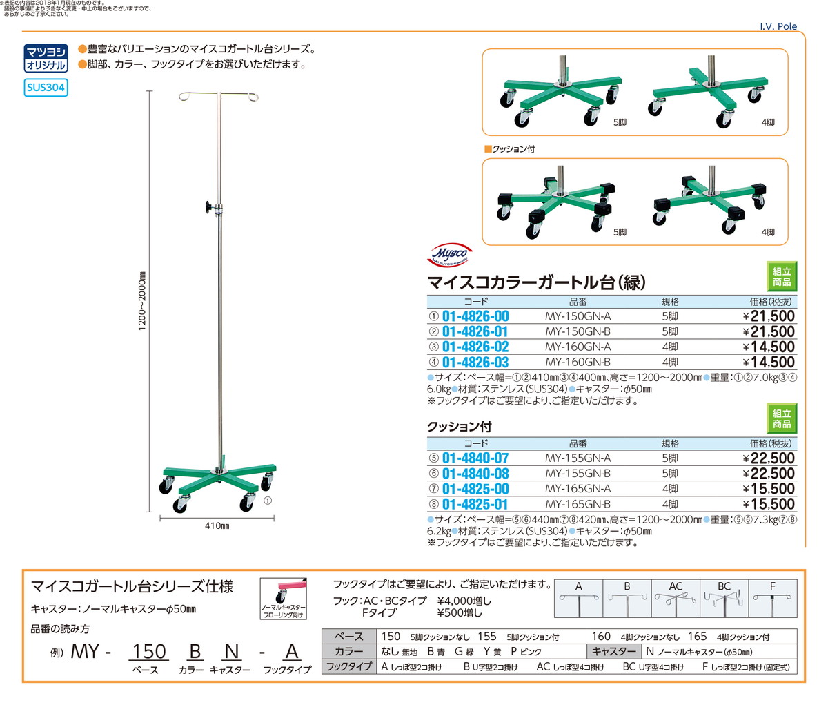 爆売り 楽天市場 4 23 28 P最大23倍 送料無料 マイスコカラーガートル台 ５脚 緑 My 155gn B ｸｯｼｮﾝﾂｷ 品番 My01 4840 08 1入り ｍｙ医科器機 Jan 文具の月島堂 楽天市場店 人気絶頂 Fmelo In