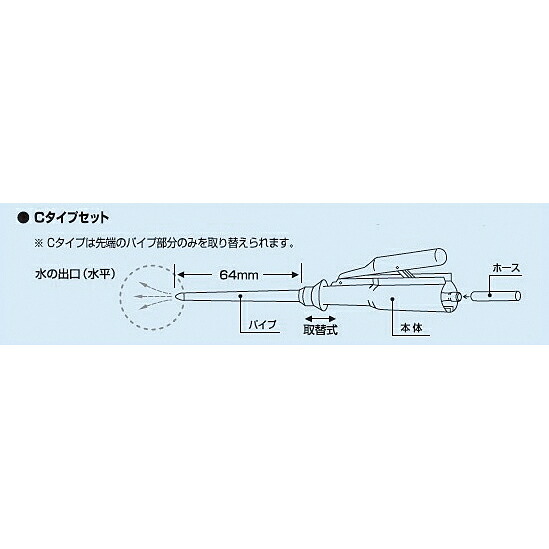 ★ポイント最大16倍★【全国配送可】-ダイヤモンド嘴管Ｃ（水平噴射）取替式 品番 my02-4350-04-- 1入り-【ＭＹ医科器機】JAN 4595644164059