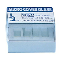 ★ポイント最大16倍★【全国配送可】-カバーグラス（オート用） 18242(18X24MM)1000マイ 品番 my10-2745-01-- 1入り-【ＭＹ医科器機】JAN 4517715182427