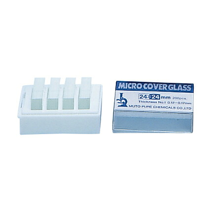 ★ポイント最大16倍★【全国配送可】-カバーグラス（オート用） 24242(24X24MM)1000マイ 品番 my10-2745-02-- 1入り-【ＭＹ医科器機】JAN 4517715242428