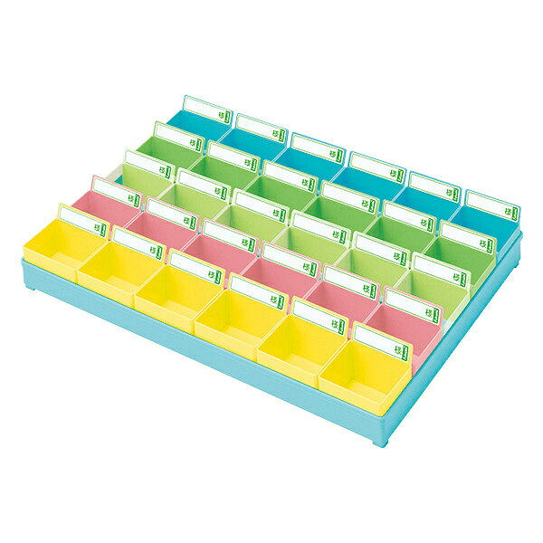 ★ポイント最大16倍★【全国配送可】-投薬トレー（３０人用） PT-30B5(ブルー/5ショク) 品番 my19-7650-02-- 1入り-【ＭＹ医科器機】JAN 4560142170239