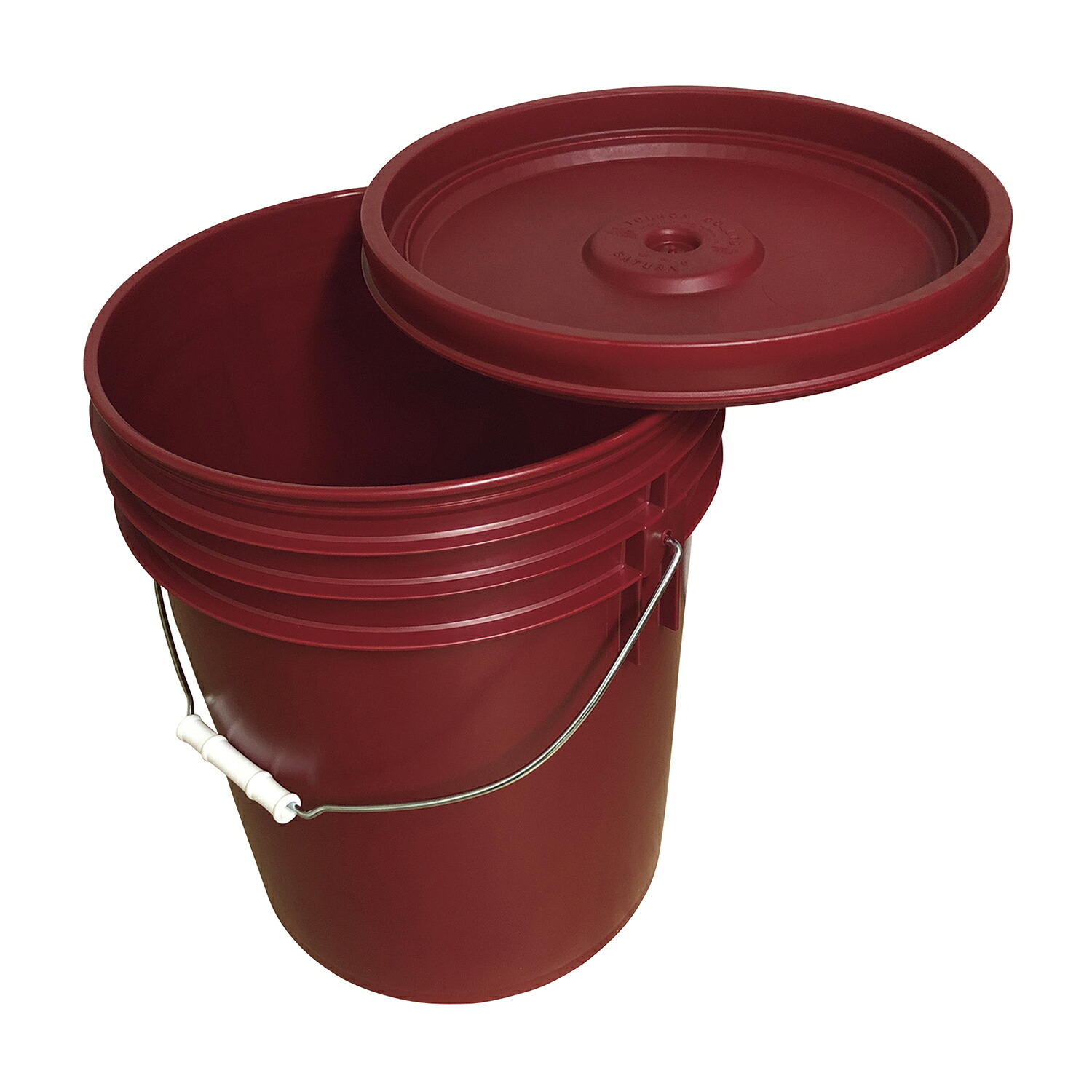 ★ポイント最大16倍★【全国配送可】-トスロン丸型容器（フタ付）２０Ｌ 101-60108(アカ) 品番 my24-7368-06-- 1入り-【ＭＹ医科器機】JAN