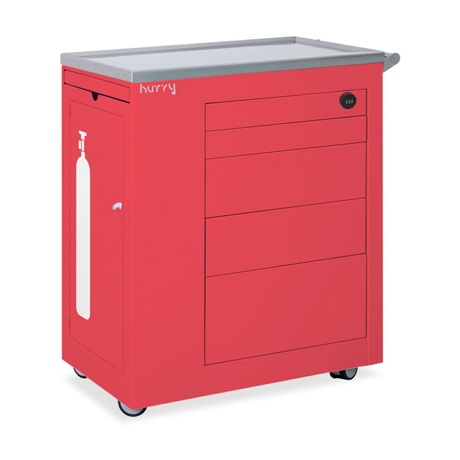 ★ポイント最大16倍★【送料無料】-救急カート　ｈｕｒｒｙ TB-1442(レッド) 品番 my24-7844-01-- 1入り-【ＭＹ医科器機】JAN 144,164円