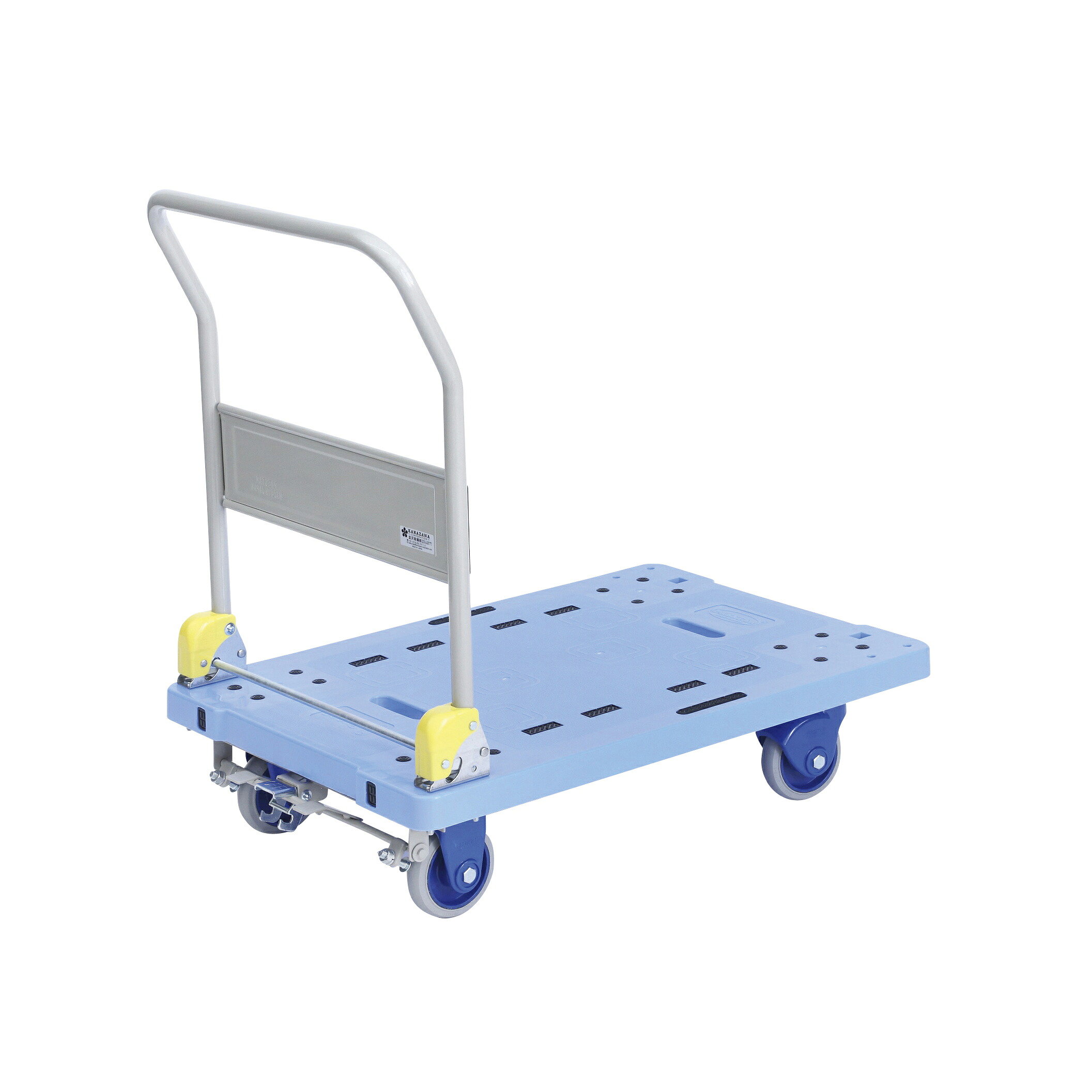 ★ポイント最大16倍★【送料無料】-小型静音樹脂台車 フットブレーキ付 NP-306GS 品番 my25-2261-01-- 1入り-【ＭＹ医科器機】JAN 4546678005672