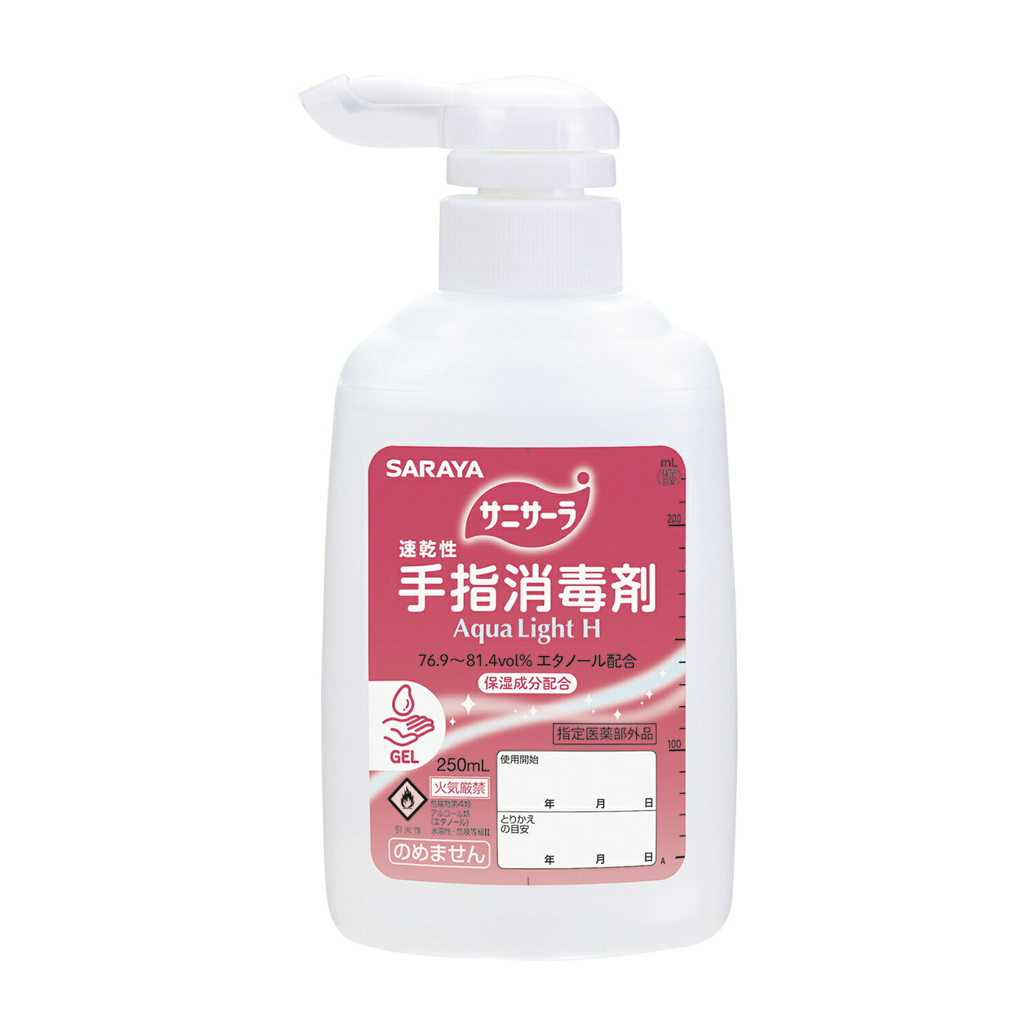 ★ポイント最大16倍★【送料無料】-サニサーラＡｑｕａ　Ｌｉｇｈｔ　Ｈ 42142(ポンプツキ)250ML 品番 my25-2695-01-- 10入り-【ＭＹ医科器機】JAN 4987696421424