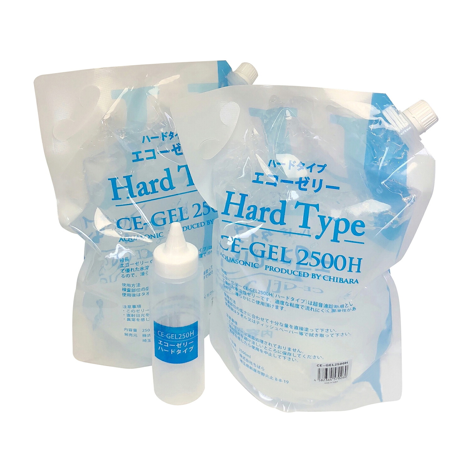 ★ポイント最大16倍★【送料無料】-エコーゼリー　ハードタイプ CE-GEL2500H(2500MLX4 品番 my25-2881-05-- 1入り-【ＭＹ医科器機】JAN 4582364570277