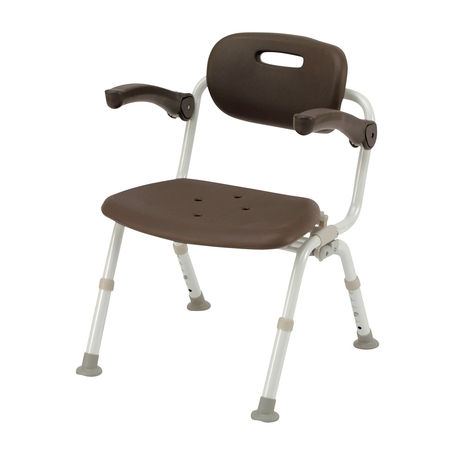 ★ポイント最大16倍★【送料無料】-シャワーチェアワイドＳＰ折りたたみＮ PN-L41622BR(モカブラウン) 品番 my25-4584-01-- 1入り-【ＭＹ医科器機】JAN 4549077812612