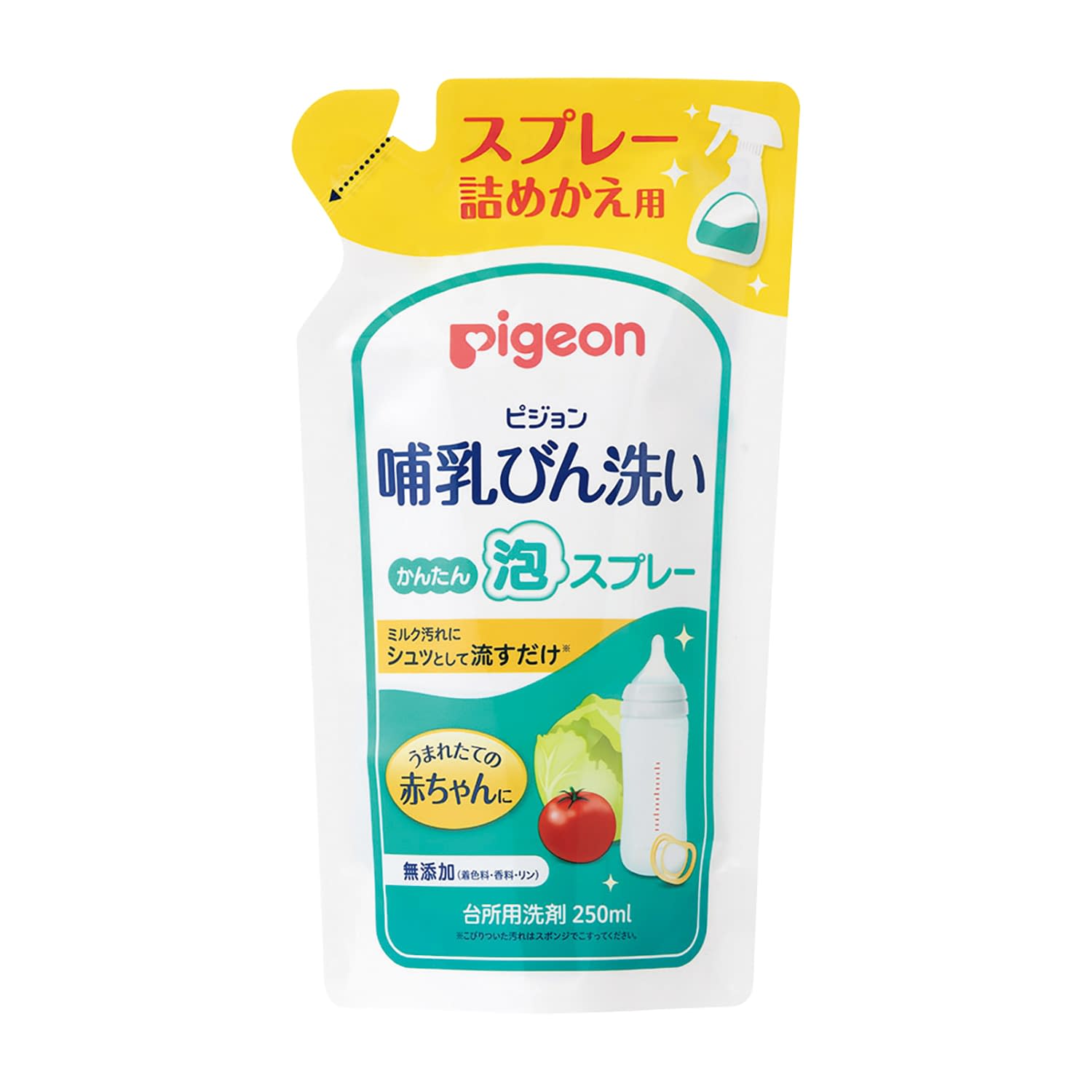 ★ポイント最大16倍★【送料無料】-哺乳びん洗い　かんたん泡スプレー 1026473(250ML)ツメカエヨウ 品番 my25-4833-01-- 30入り-【ＭＹ医科器機】JAN 4902508121194 13,071円