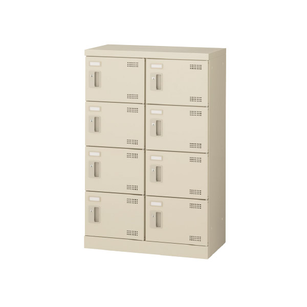 ★ポイント最大16倍★【通販限定価格】-SLB-M8-K2 (錠なし) 8人用シューズボックス 【コード59008】 下駄箱 スチール 新品 完成品 日本製 幅600mm奥行350mm高さ945mm-【送料込み・配送エリア限定商品】 t-skf0163
